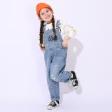 親子お揃い ミニオン ペイントデニムサロペットパンツ 9079K | BABYDOLL | 詳細画像7 