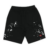 ブラック | 親子お揃い デニムポケットハーフパンツ 9512K | BABYDOLL