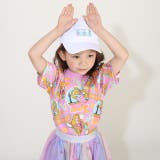親子お揃い ディズニー ステッカー風総柄Tシャツ 9534K | BABYDOLL | 詳細画像3