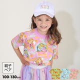 親子お揃い ディズニー ステッカー風総柄Tシャツ 9534K | BABYDOLL | 詳細画像1