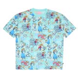 FROZEN | 親子お揃い ディズニー ステッカー風総柄Tシャツ 9534A | BABYDOLL
