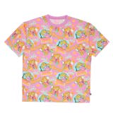 ラプンツェル | 親子お揃い ディズニー ステッカー風総柄Tシャツ 9534A | BABYDOLL