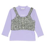 パープル | ビスチェ付ロンT 2点セット 9645K(ボトムス別売) | BABYDOLL