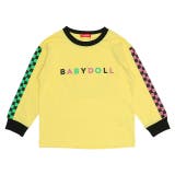 ライトイエロー | チェッカー袖ロンT 0278K | BABYDOLL