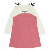 オフホワイト | 肩リボンドッキングワンピース 0288K | BABYDOLL