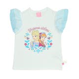 アナ&エルサ/ホワイト | ディズニー プリンセス / フリルTシャツ 0325K | BABYDOLL