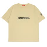 ベージュ | 親子お揃い ロゴ刺繍Tシャツ 0340A | BABYDOLL