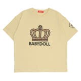 ベージュ | 総柄王冠貼付Tシャツ 0344K | BABYDOLL