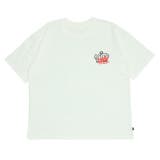 ホワイト | 親子お揃い 転写グラフィックBIGTシャツ 0391A | BABYDOLL