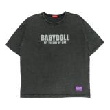 ブラック | 親子お揃い 抜染Tシャツ 0498A | BABYDOLL
