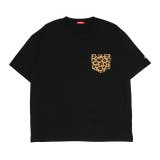 ブラック | 親子お揃い ヒョウ柄ポケットTシャツ 0543A | BABYDOLL