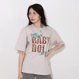 親子お揃い ヒョウ柄貼付ロゴTシャツ 0544A | BABYDOLL | 詳細画像4 