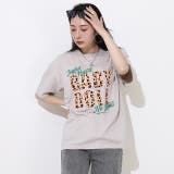 親子お揃い ヒョウ柄貼付ロゴTシャツ 0544A | BABYDOLL | 詳細画像7 