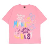ピンク | 親子お揃い ディズニー 発泡ネオンキャラクターTシャツ 0580A | BABYDOLL