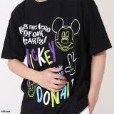 親子お揃い ディズニー 発泡ネオンキャラクターTシャツ 0580A | BABYDOLL | 詳細画像4