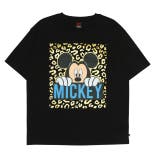 ミッキー | 親子お揃い ディズニー ヒョウ柄キャラクターTシャツ 0581A | BABYDOLL
