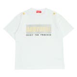 ホワイト | 親子お揃い 箔ボックスロゴTシャツ 0589K | BABYDOLL
