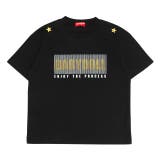 ブラック | 親子お揃い 箔ボックスロゴTシャツ 0589K | BABYDOLL
