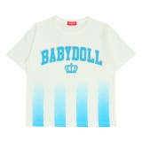 ターコイズ | 【接触冷感】ラインTシャツ 0612K | BABYDOLL