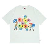 ホワイト | ディズニー トイ・ストーリー パズルキャラクターTシャツ 0623A | BABYDOLL