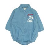 ミッキー | ディズニー デニムシャツぽってりロンパース 0769B | BABYDOLL