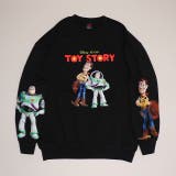 ブラック | 親子お揃い ディズニー トイ・ストーリー 袖キャラクタートレーナー 0834A | BABYDOLL