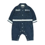 デニム | ラインつなぎロンパース 0846B | BABYDOLL