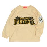 ベージュ | 親子お揃い ゴールドワッペンロンT 0854K | BABYDOLL
