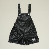 ブラック | エコレザーサロペット 0928K | BABYDOLL