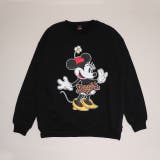 ミニー | 親子お揃い ディズニー ヒョウ柄裏起毛トレーナー 1014A | BABYDOLL