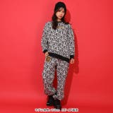 親子お揃い モノグラムロングパンツ 1044A (トップス別売り) | BABYDOLL | 詳細画像2 