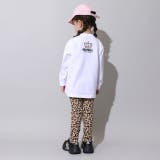 親子お揃い BIGヒョウ柄ロゴタイプロンT 1055K | BABYDOLL | 詳細画像3 