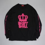 ブラック | 親子お揃い BIGネオン発泡プリントロンT 1056A | BABYDOLL
