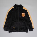 ブラック | 親子お揃い パイピングベロアジャケット 1057K (ボトムス別売り) | BABYDOLL