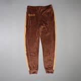 ブラウン | 親子お揃い パイピングベロアロングパンツ 1058A (トップス別売り) | BABYDOLL