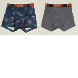 ネイビー | WEB限定 PUMA グラフィック総柄ボクサーパンツ 2枚セット 1065 | BABYDOLL