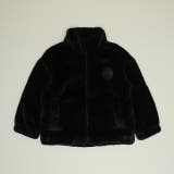 ブラック | 親子お揃い バックロゴファーアウター 1110K | BABYDOLL