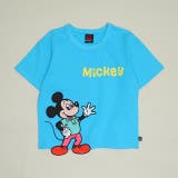 ミッキー | ディズニー 手描き風ロゴキャラクターワッペンTシャツ 1334K | BABYDOLL