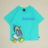 ドナルド | ディズニー 手描き風ロゴキャラクターワッペンTシャツ 1334K | BABYDOLL