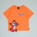 チップ | ディズニー 手描き風ロゴキャラクターワッペンTシャツ 1334K | BABYDOLL