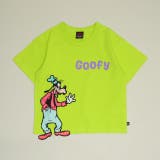 グーフィー | ディズニー 手描き風ロゴキャラクターワッペンTシャツ 1334K | BABYDOLL