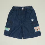 インディゴ | ディズニー カーゴハーフパンツ 1353K | BABYDOLL