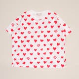 ハート×ホワイト | WEB限定 総柄Tシャツ 1355K | BABYDOLL