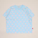 ハート×ライトブルー | WEB限定 総柄Tシャツ 1355K | BABYDOLL
