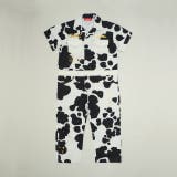 ウシ柄 | ツイル半袖つなぎ 1385K | BABYDOLL