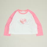 ソフトピンク | ぷっくりプリントラグランロンT 1418K | BABYDOLL