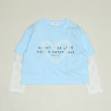 ソフトブルー | レース袖レイヤードロンT 1419K | BABYDOLL