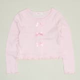 ソフトピンク | リボンカーディガン 1420K | BABYDOLL