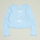 ソフトブルー | リボンカーディガン 1420K | BABYDOLL