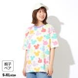 親子お揃い ディズニー WEB限定 パステル総柄Tシャツ 1485A | BABYDOLL | 詳細画像1